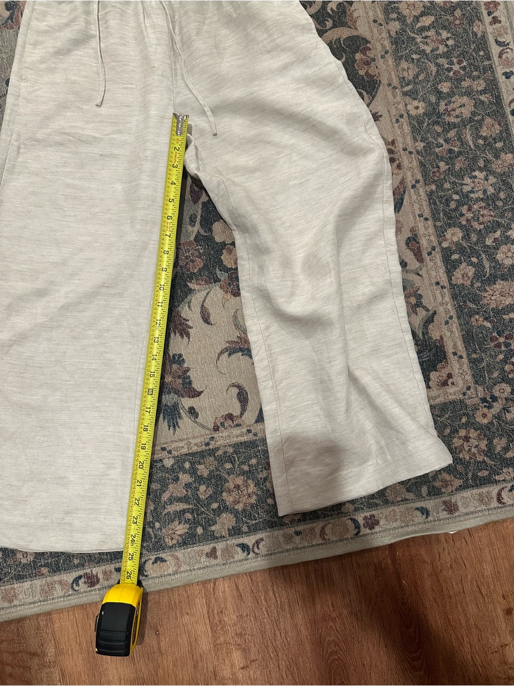 Aritzia The Lodge Pant CruiseLinen Undyed Ecru Small *HEMMED* READ - Picture 9 of 9